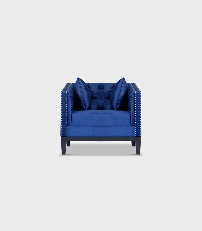 1 seater Charcoal Sofa Set