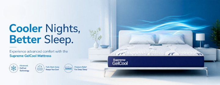 Diamond Supreme GelCool Mattress website banner