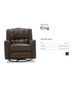 King Recliner By Diamond Foam