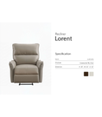 Lorent Recliner By Diamond Foam