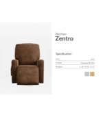 Zentro Recliner By Diamond Foam